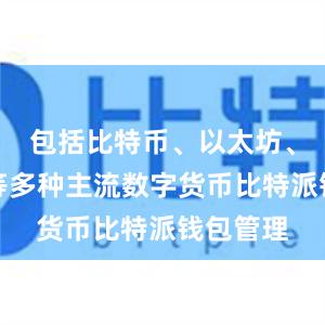 包括比特币、以太坊、莱特币等多种主流数字货币比特派钱包管理