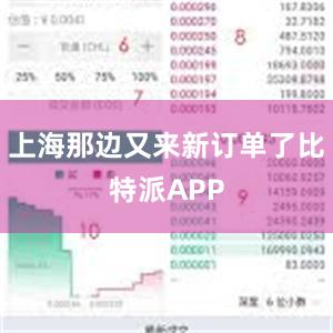 上海那边又来新订单了比特派APP